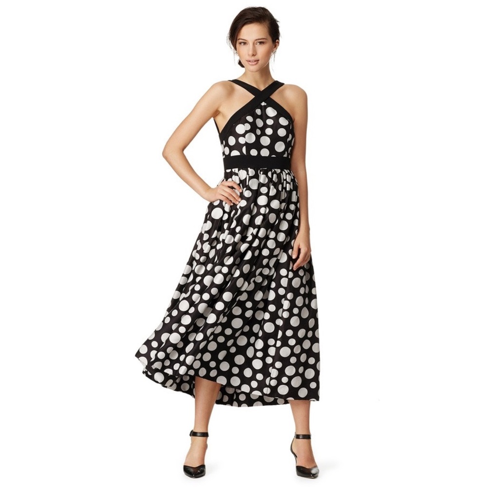 Jill Stuart Kusama Polka Dot Halter Midi Dress 12